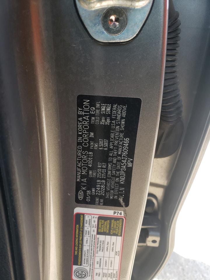 2018 KIA Soul VIN KNDJP3A54J7609466 Copart auction photo, front end damage thumbnail 15