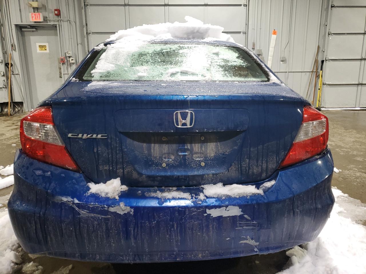 2012 Honda Civic VIN 2HGFB2F82CH540223 Copart auction photo, front end / minor dent/scratches damage thumbnail 6