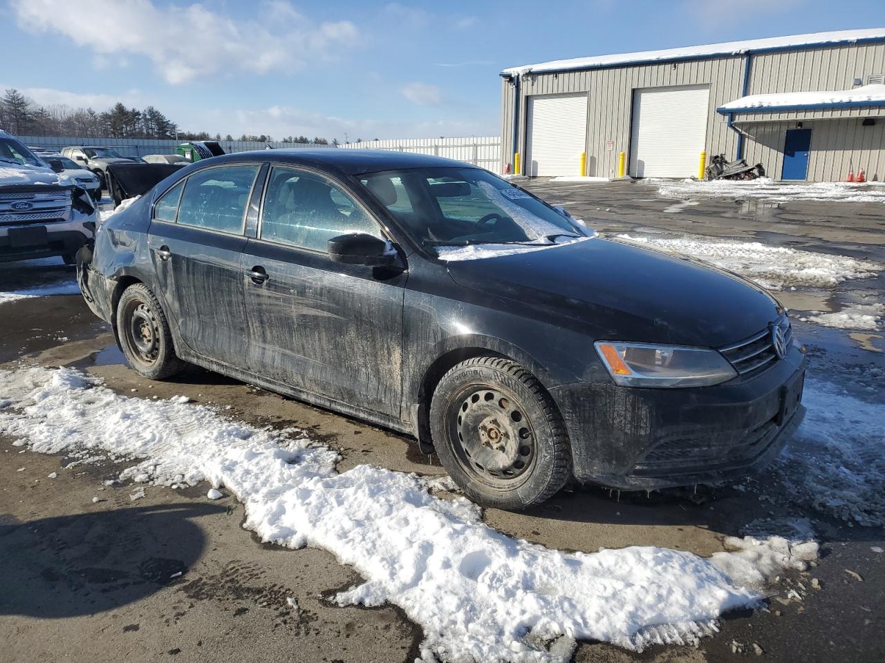2015 Volkswagen Jetta VIN 3VW2K7AJ0FM226853 Copart auction photo, rear end / side damage thumbnail 4