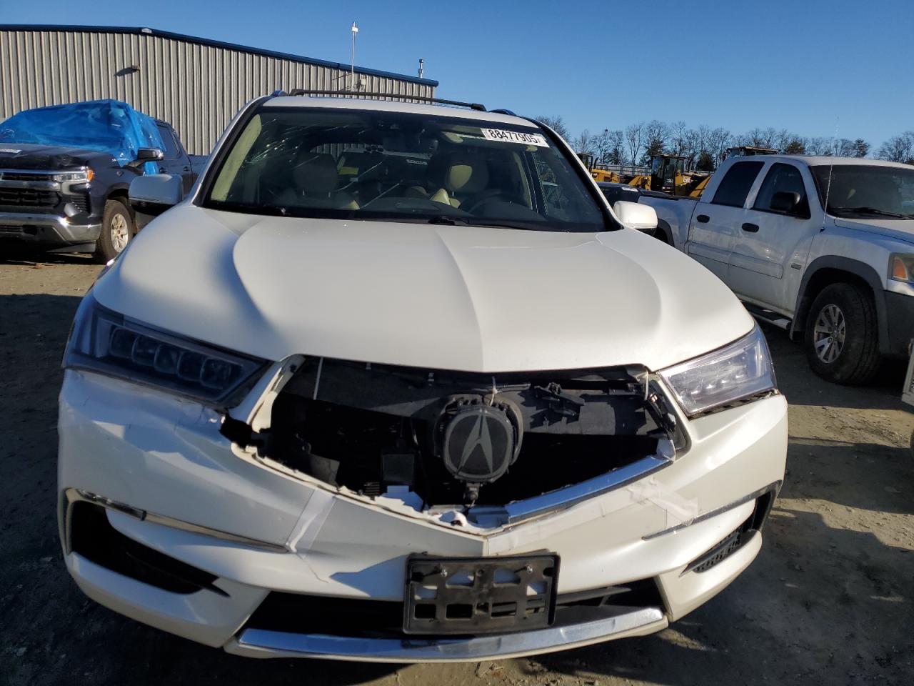 2019 Acura MDX VIN 5J8YD4H85KL016240 Copart auction photo, front end damage thumbnail 5
