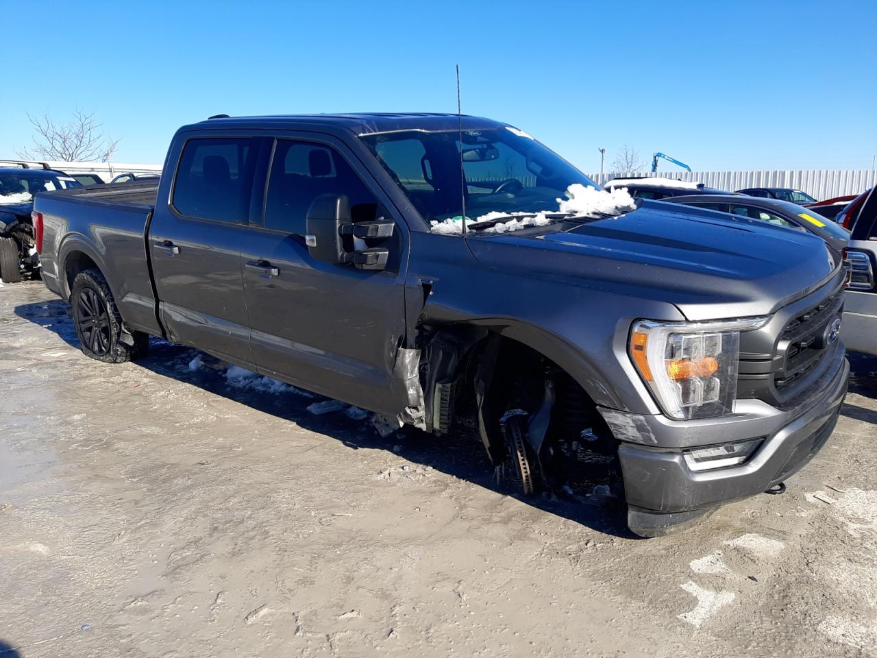 2022 Ford F-150 VIN 1FTFW1E51NFC09089 Copart auction photo, front end / side damage thumbnail 4