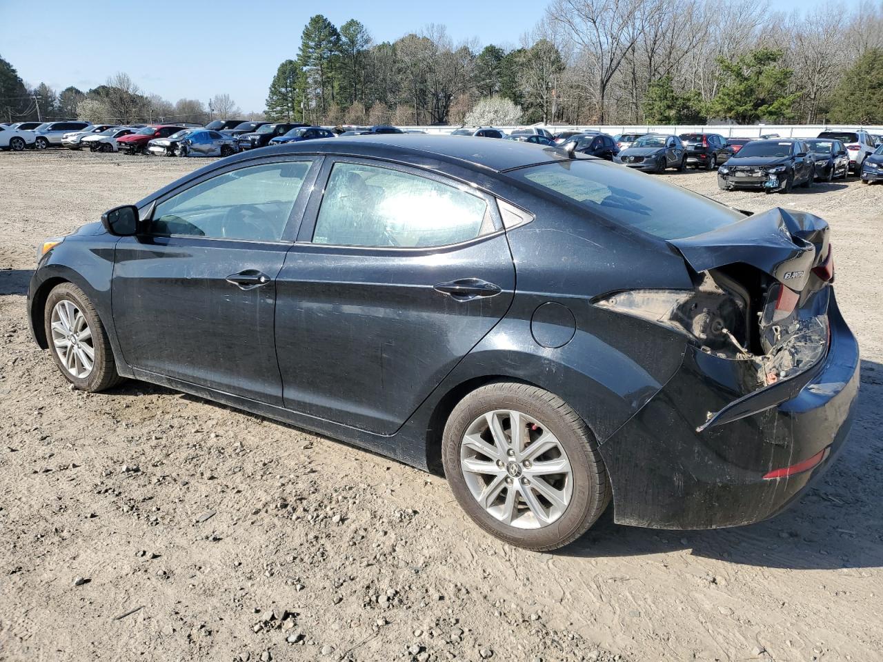 2014 Hyundai Elantra VIN 5NPDH4AE7EH472525 Copart auction photo, rear end / minor dent/scratches damage thumbnail 2