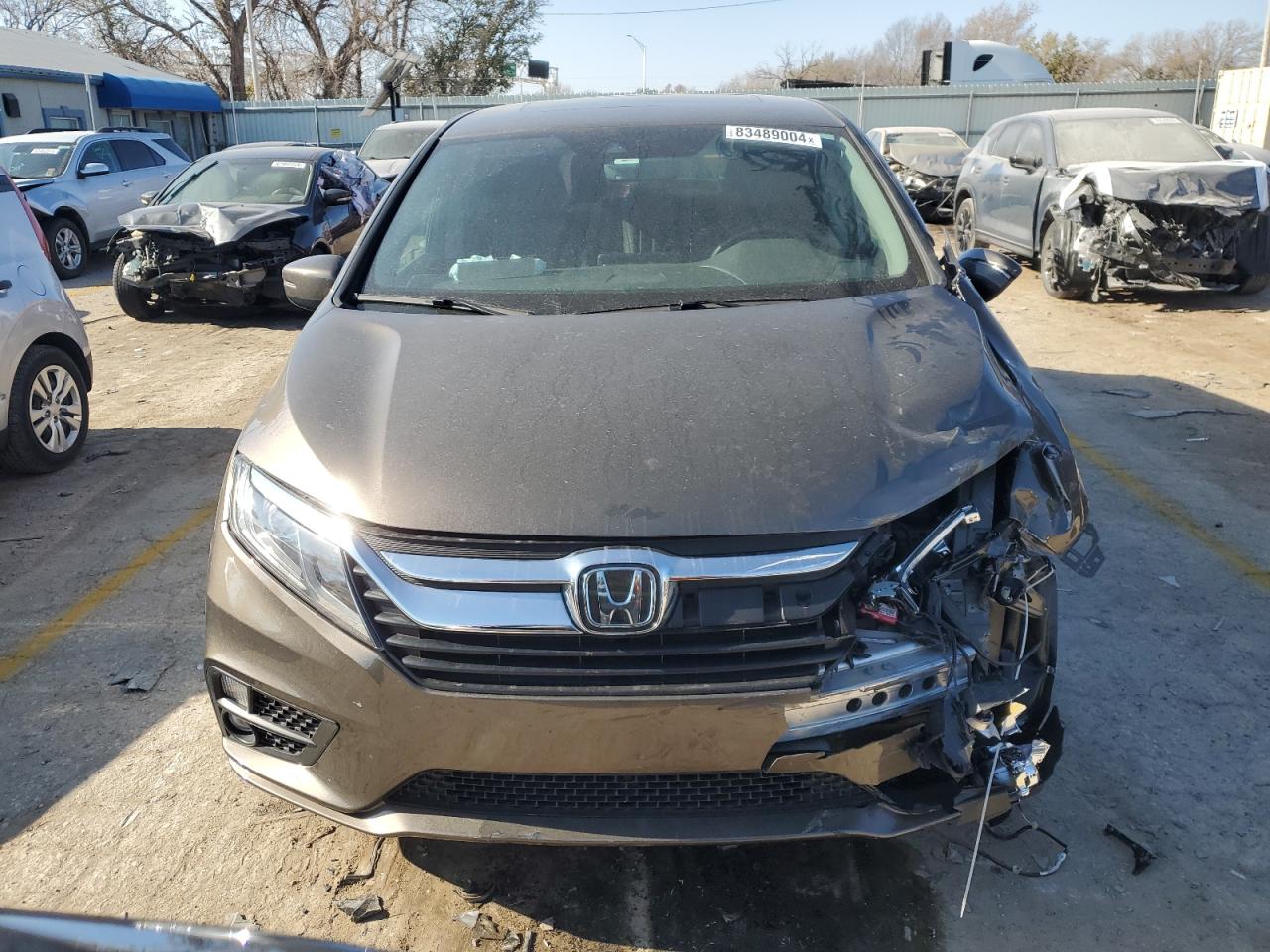 2019 Honda Odyssey VIN 5FNRL6H72KB029670 Copart auction photo, front end / side damage thumbnail 5
