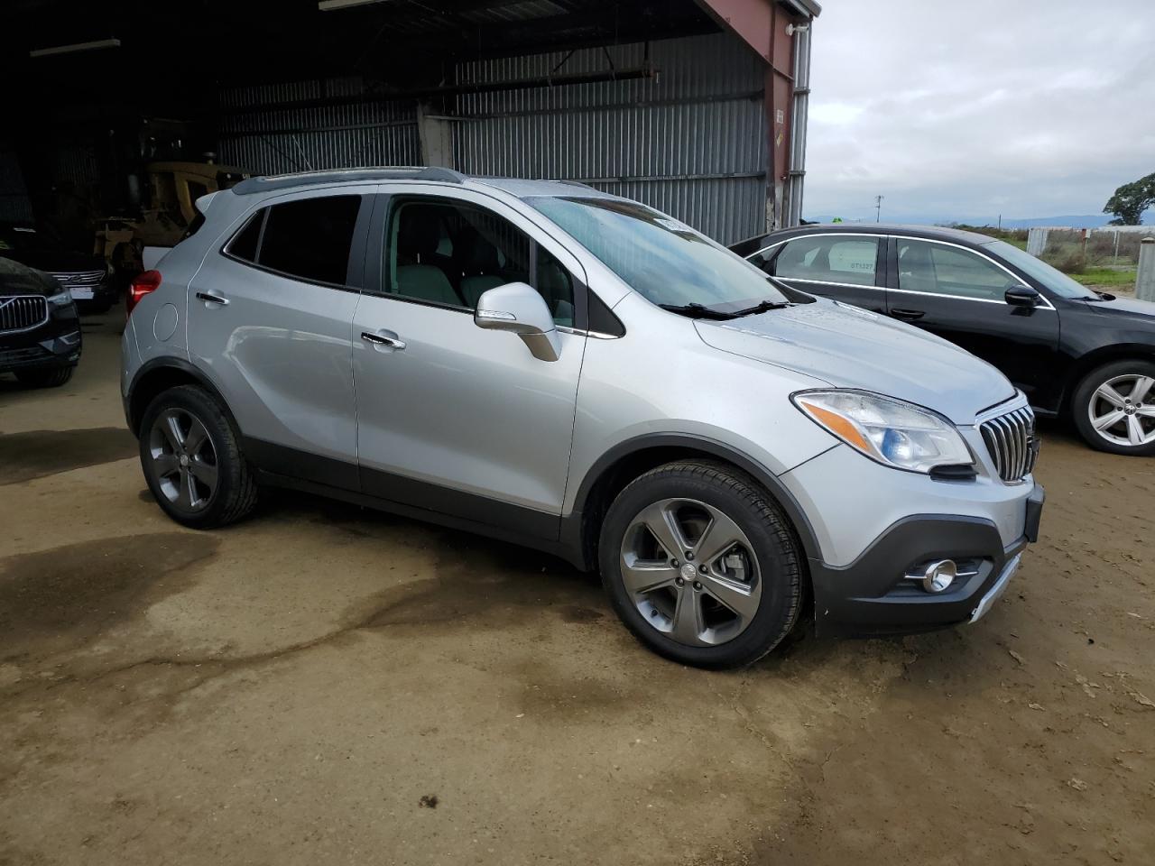 2014 Buick Encore VIN KL4CJCSB8EB656334 Copart auction photo, front end damage thumbnail 4