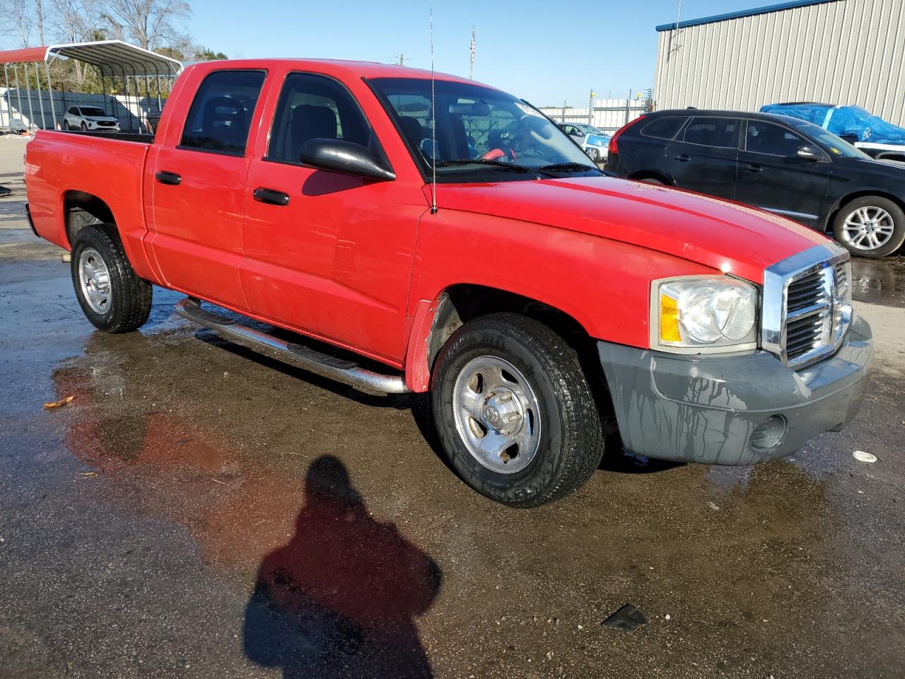 2007 Dodge Dakota VIN 1D7HE28K07S111612 Copart auction photo, front end / undercarriage damage thumbnail 4