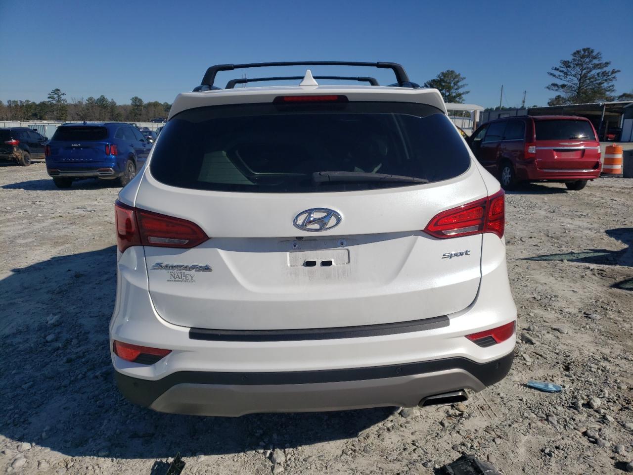 2017 Hyundai Santa Fe VIN 5XYZU3LB9HG460080 Copart auction photo, front end damage thumbnail 6