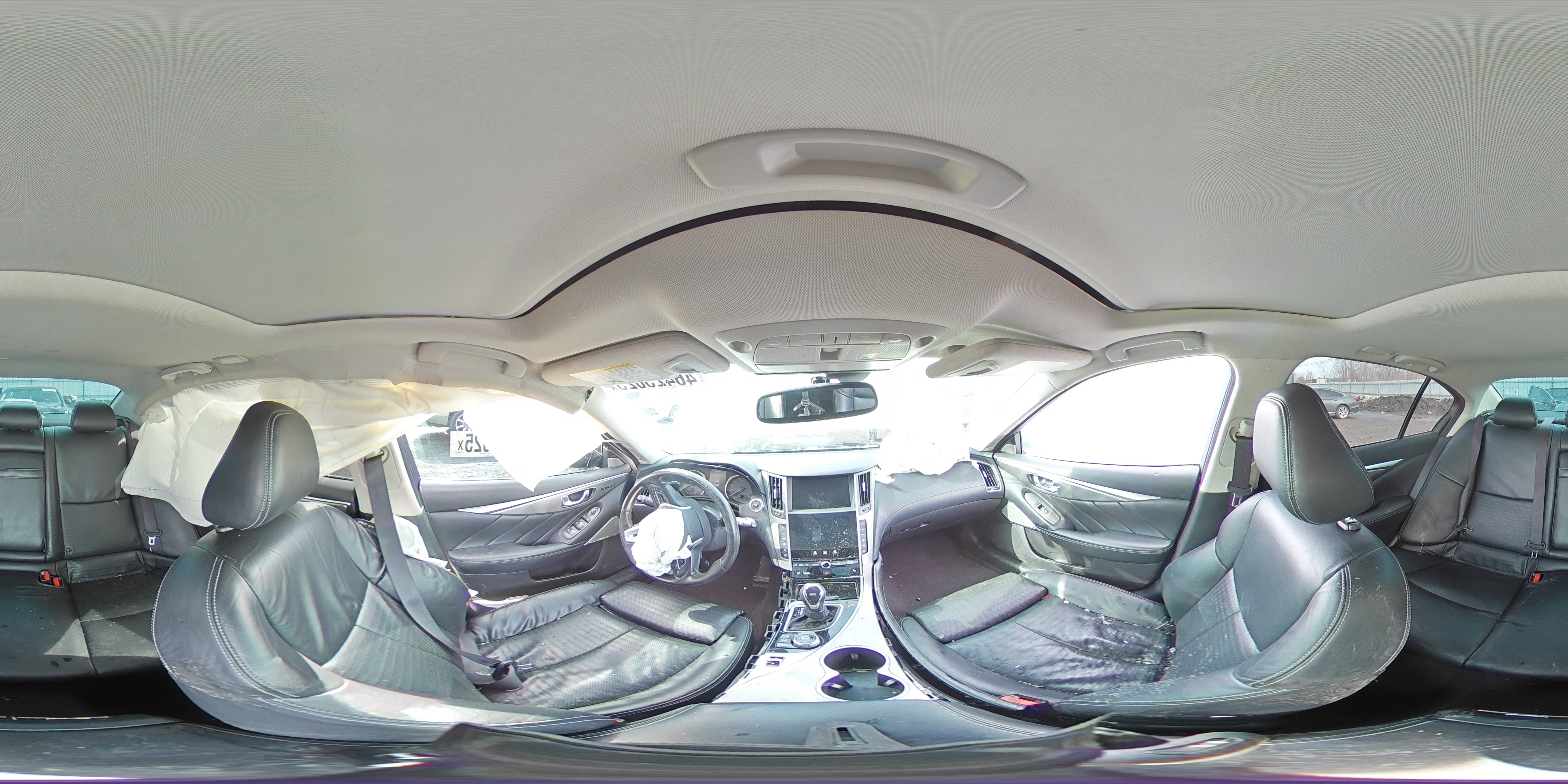 2020 Infiniti Q50 VIN JN1EV7ARXLM253940 Copart auction photo, front end / side damage thumbnail 13