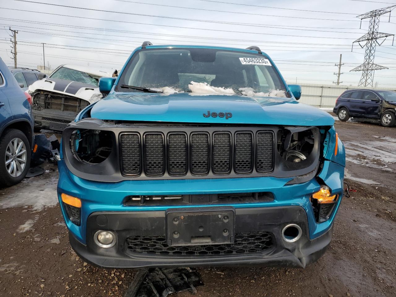 2020 Jeep Renegade VIN ZACNJBBB6LPL34817 Copart auction photo, front end damage thumbnail 5