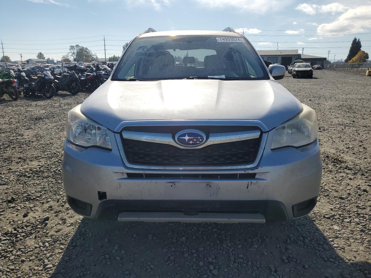 2014 Subaru Forester VIN JF2SJACC7EG400185 Copart auction photo, side / rear end damage thumbnail 5