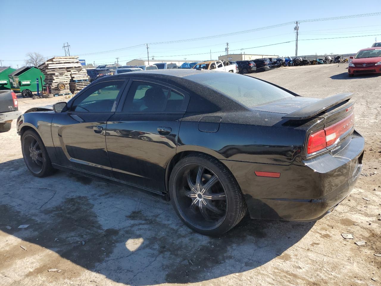 2012 Dodge Charger VIN 2C3CDXBG8CH177646 Copart auction photo, front end / hail damage thumbnail 2