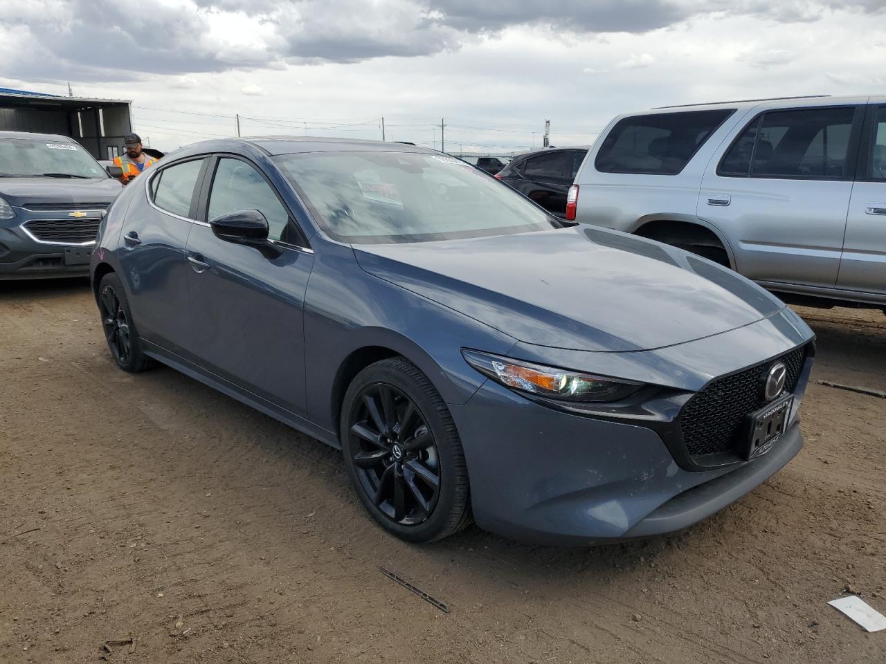 2023 Mazda 3 VIN JM1BPBLM9P1608795 Copart auction photo, side damage thumbnail 4