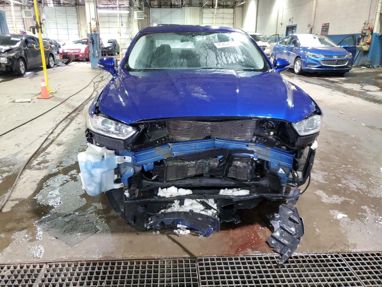 2014 Ford Fusion VIN 1FA6P0HD2E5386031 Copart auction photo, front end / mechanical damage thumbnail 5