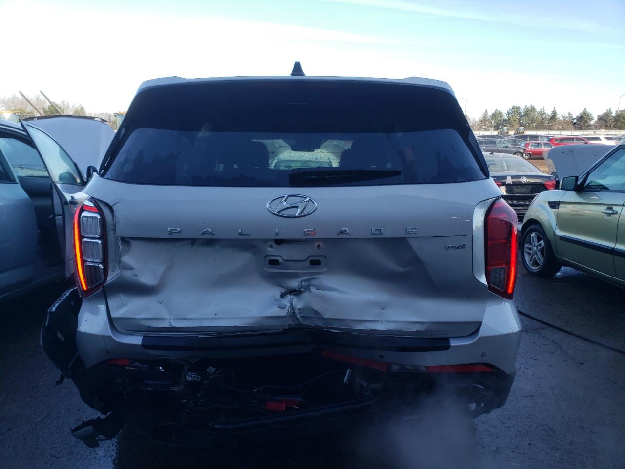 2023 Hyundai Palisade VIN KM8R4DGE1PU533459 Copart auction photo, rear end damage thumbnail 6