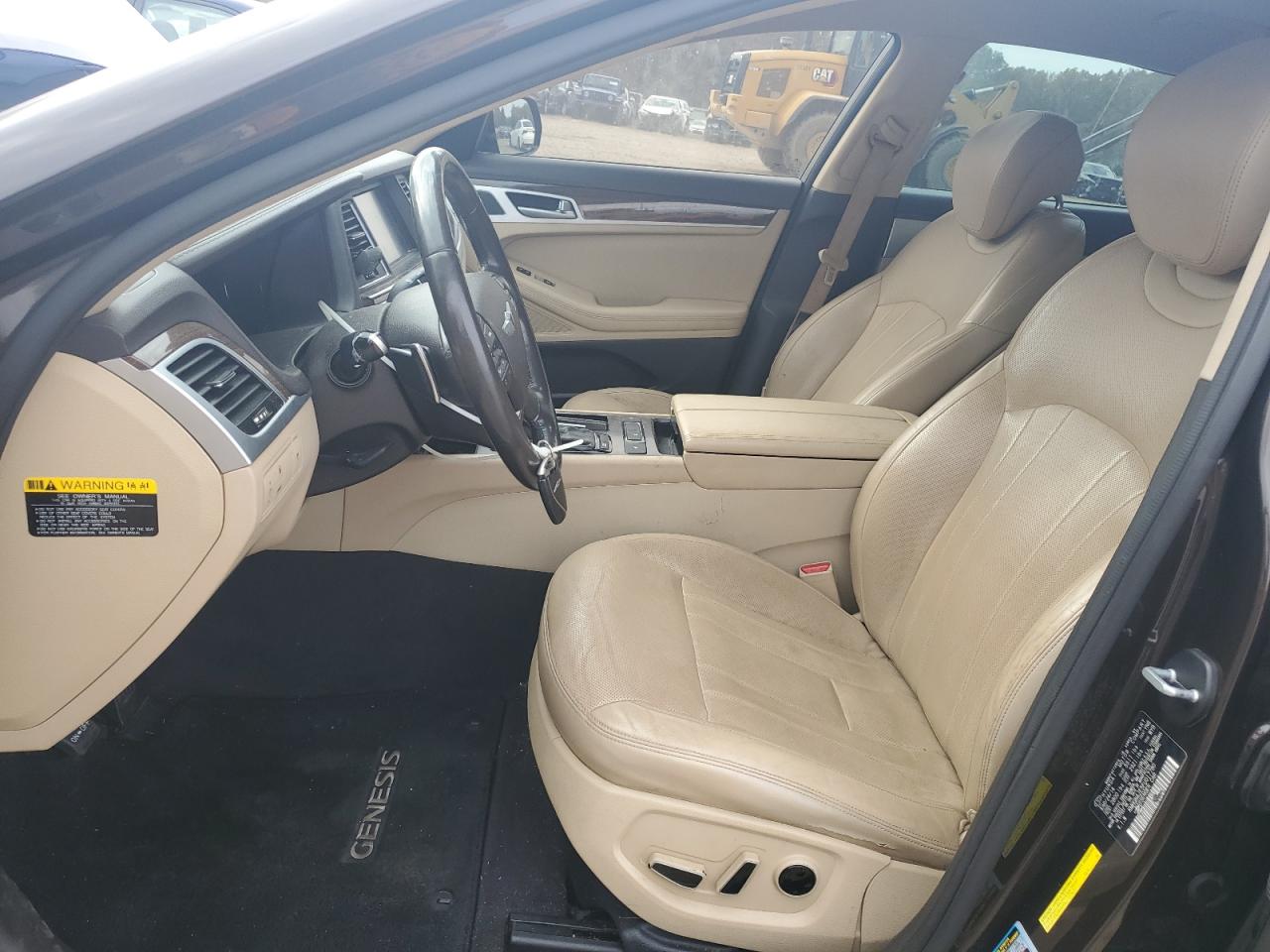 2015 Hyundai Genesis VIN KMHGN4JE5FU017780 Copart auction photo, front end / side damage thumbnail 7