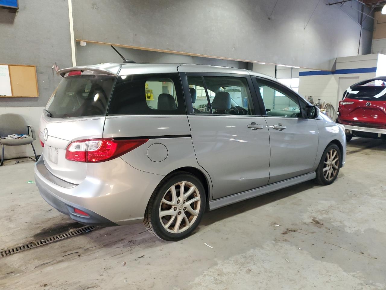 2012 Mazda 5 VIN JM1CW2DL7C0136349 Copart auction photo, side / minor dent/scratches damage thumbnail 3