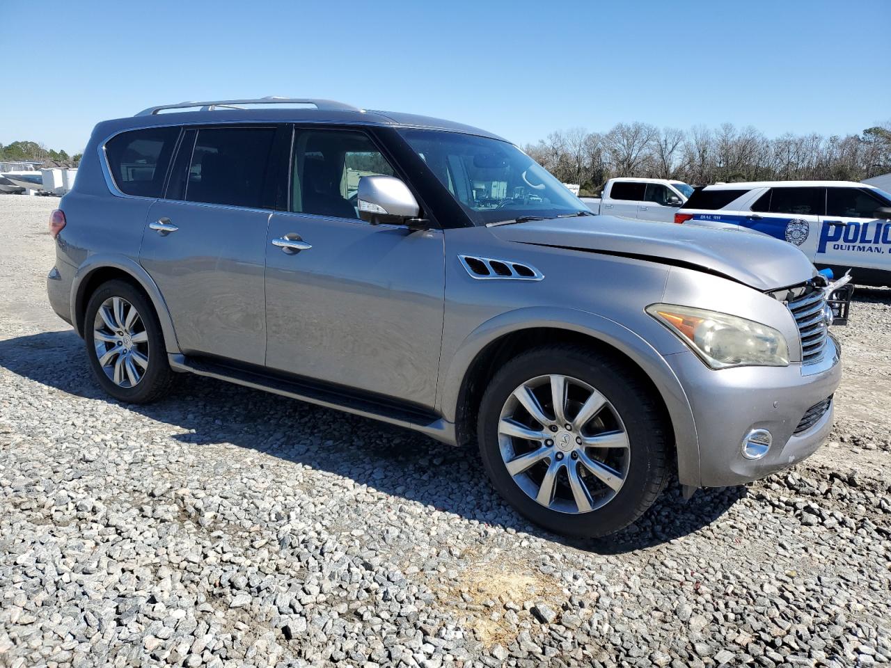 2011 Infiniti QX56 VIN JN8AZ2NF1B9503512 Copart auction photo, front end damage thumbnail 4