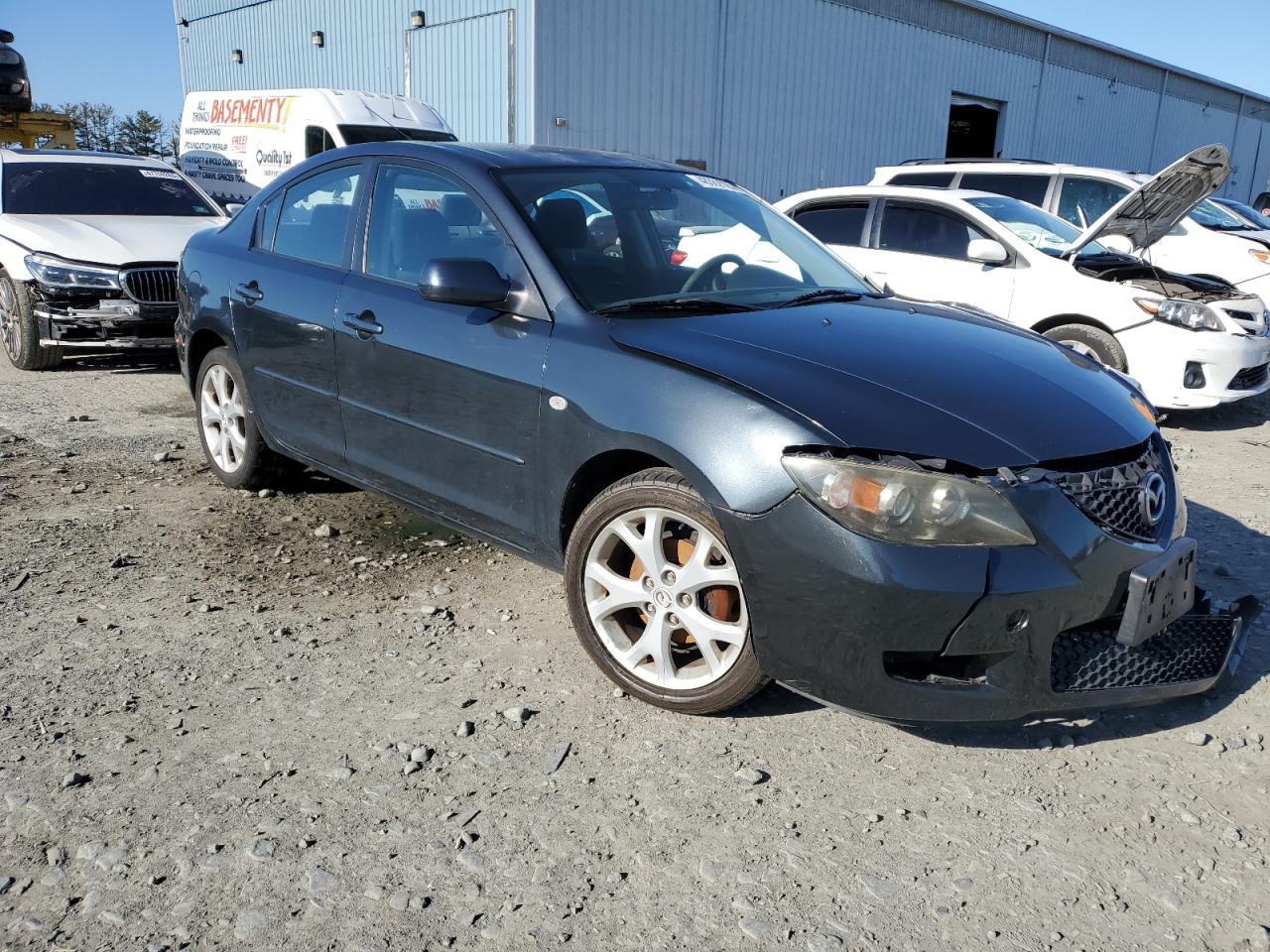 2009 Mazda 3 VIN JM1BK32G191248246 Copart auction photo, front end / undercarriage damage thumbnail 4