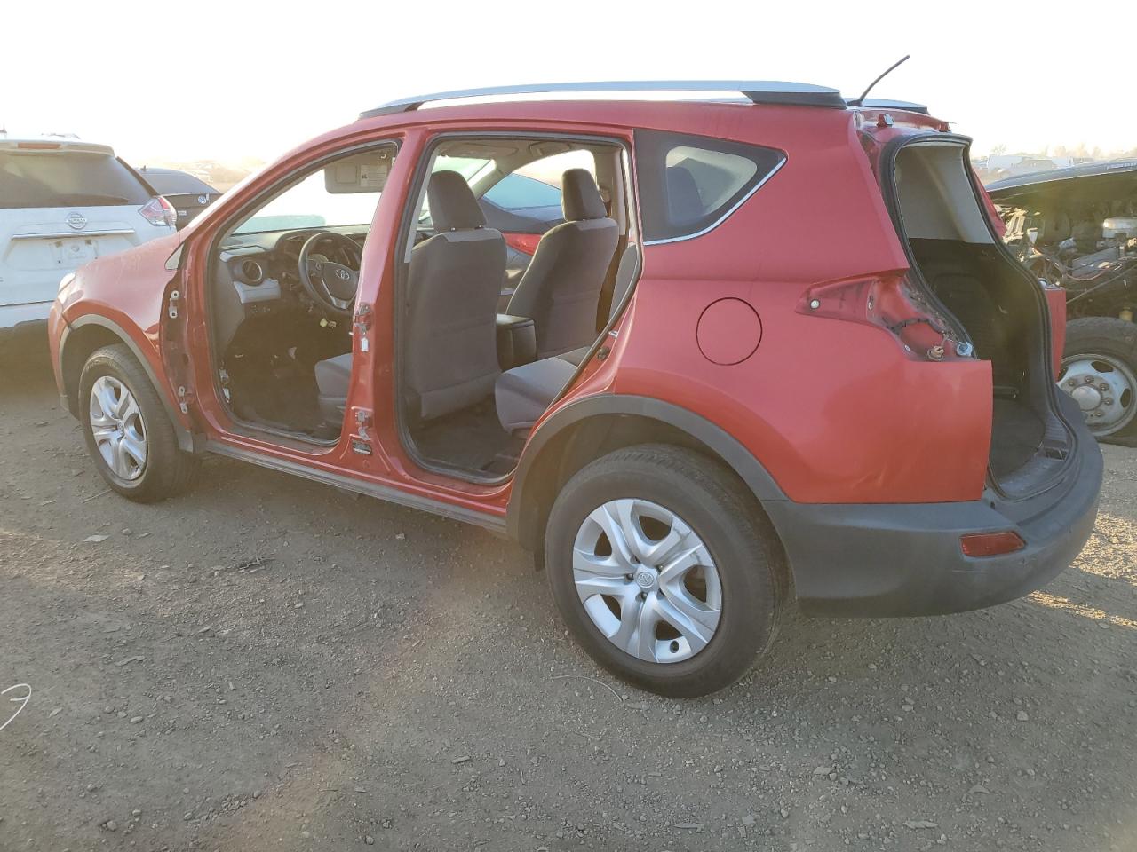 2013 Toyota RAV 4 VIN 2T3BFREV9DW070078 Copart auction photo, vandalism / stripped damage thumbnail 2