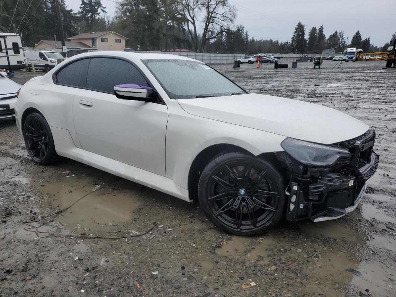 2024 BMW M2 VIN 3MF13DM01R8E30309 Copart auction photo, undercarriage / all over damage thumbnail 4