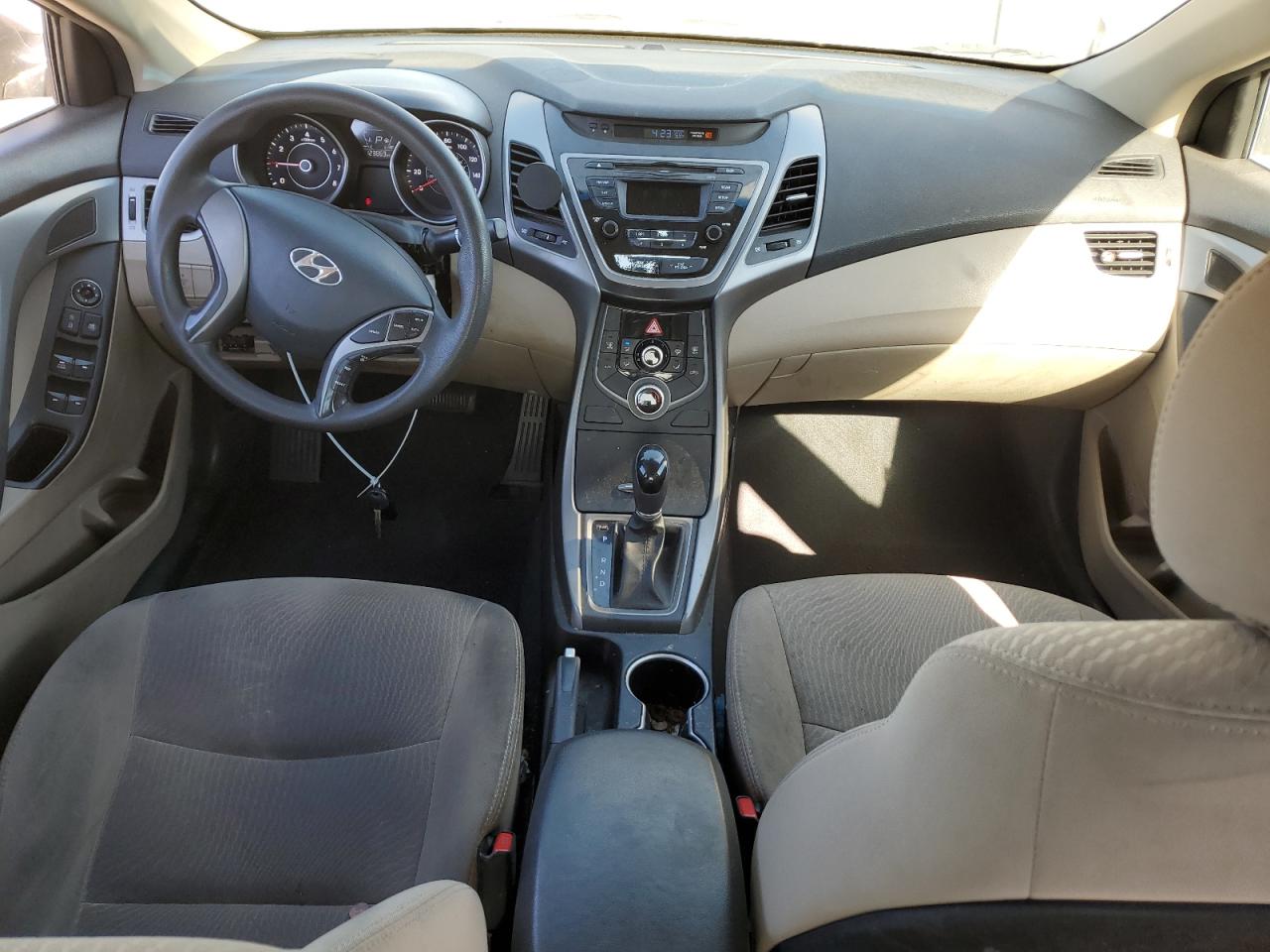 2014 Hyundai Elantra VIN 5NPDH4AE0EH464332 Copart auction photo, front end / vandalism damage thumbnail 8