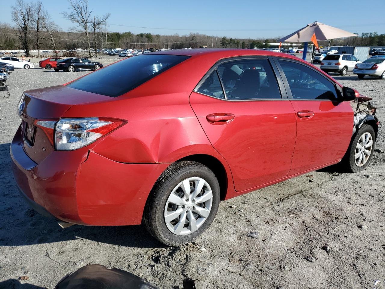2016 Toyota Corolla VIN 2T1BURHE4GC618245 Copart auction photo, front end damage thumbnail 3