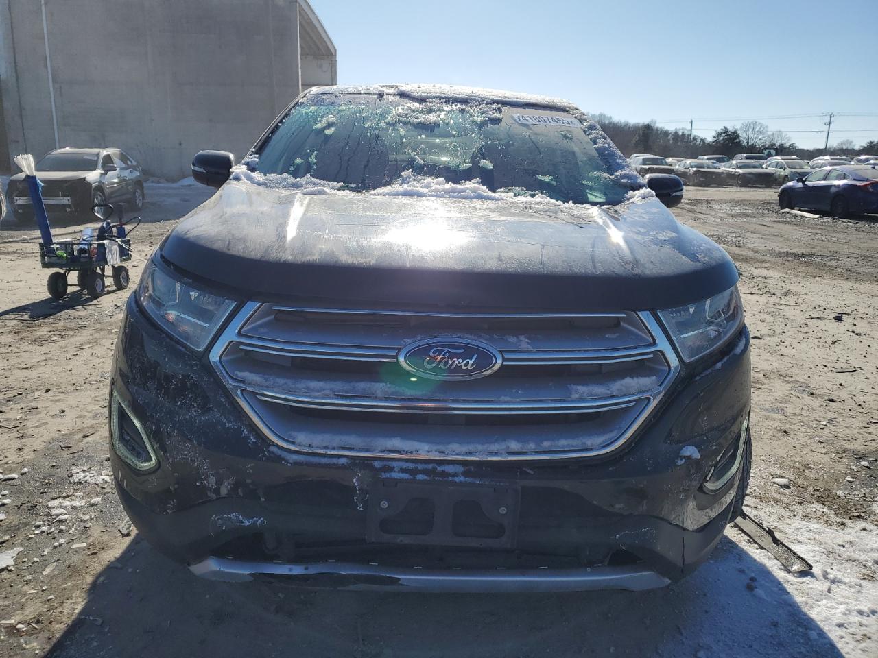 2018 Ford Edge VIN 2FMPK3J95JBC42902 Copart auction photo, front end / side damage thumbnail 5