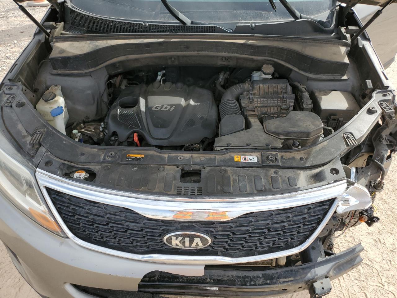 2015 KIA Sorento VIN 5XYKT3A65FG624710 Copart auction photo, front end / side damage thumbnail 12
