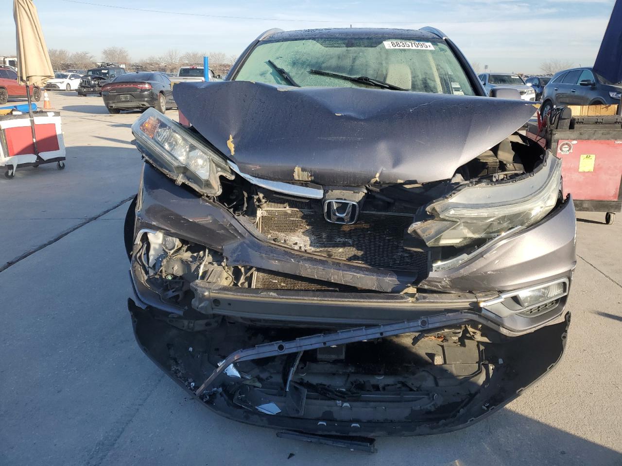 2016 Honda CR-V VIN 2HKRM3H72GH565300 Copart auction photo, front end damage thumbnail 5