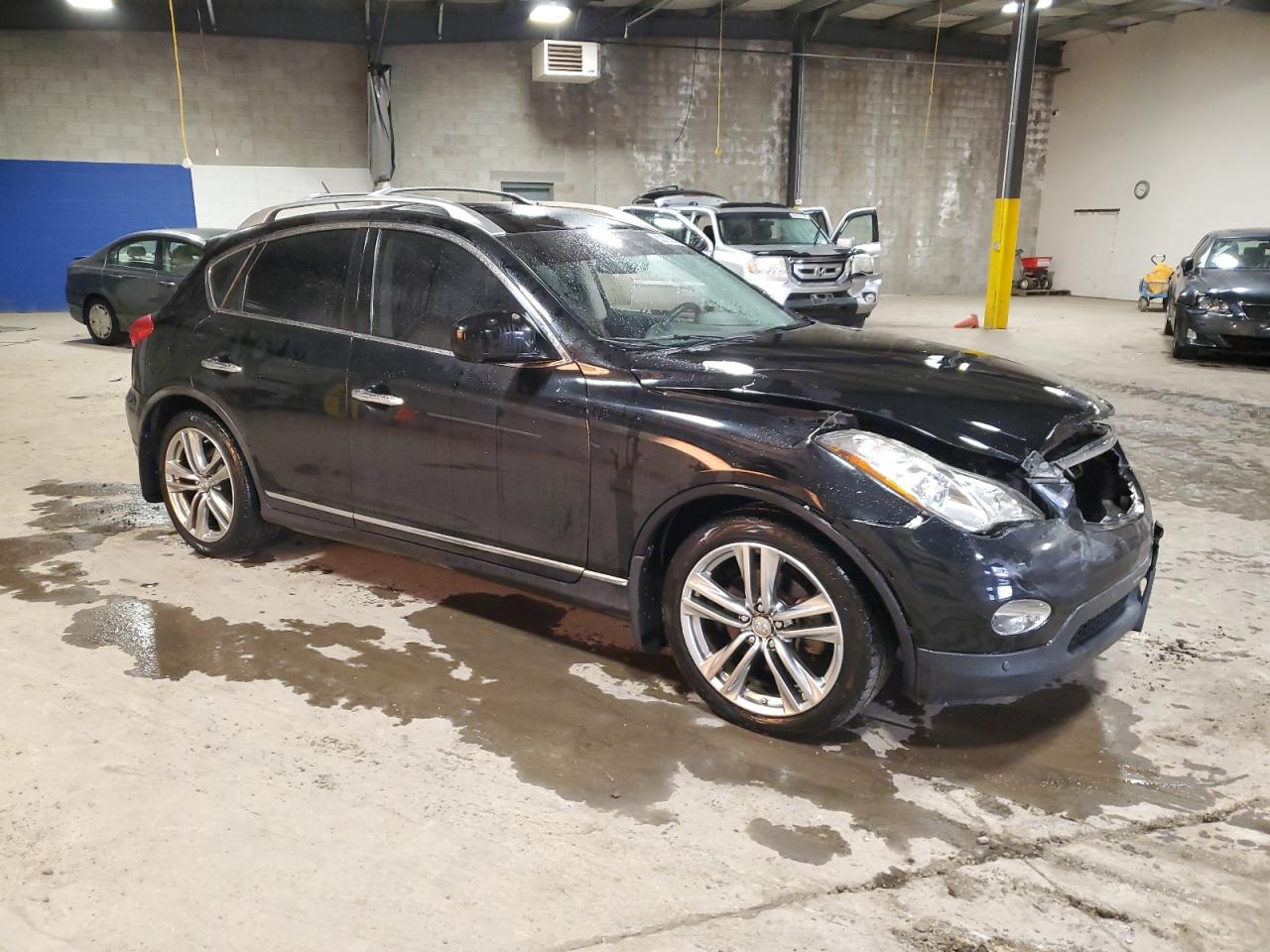 2012 Infiniti EX VIN JN1AJ0HR2CM452987 Copart auction photo, front end damage thumbnail 4