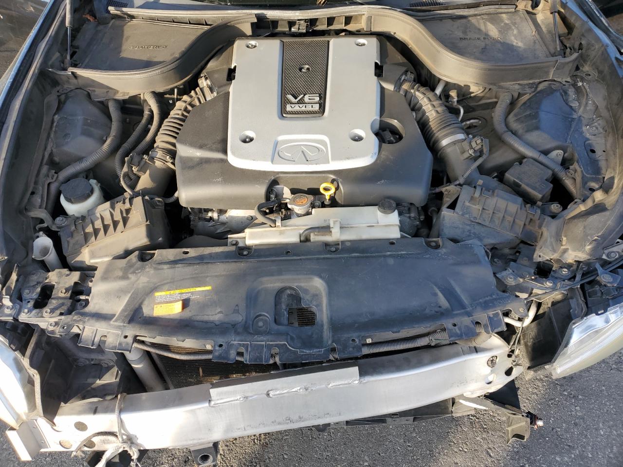 2013 Infiniti G VIN JN1CV6AP8DM300089 Copart auction photo, rear end / front end damage thumbnail 12