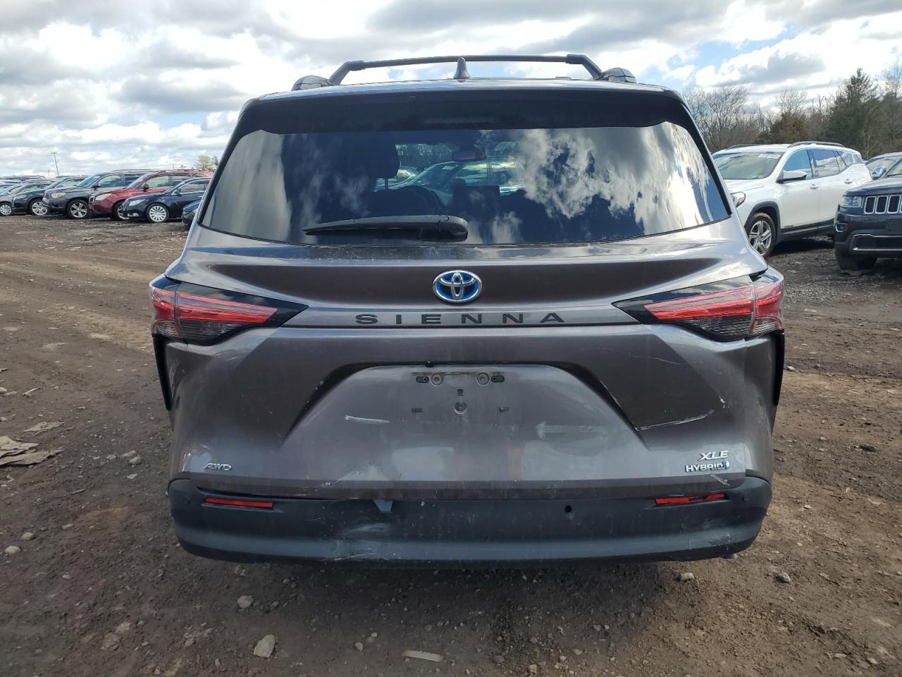 2022 Toyota Sienna VIN 5TDJSKFC4NS041571 Copart auction photo, front end / rear end damage thumbnail 6