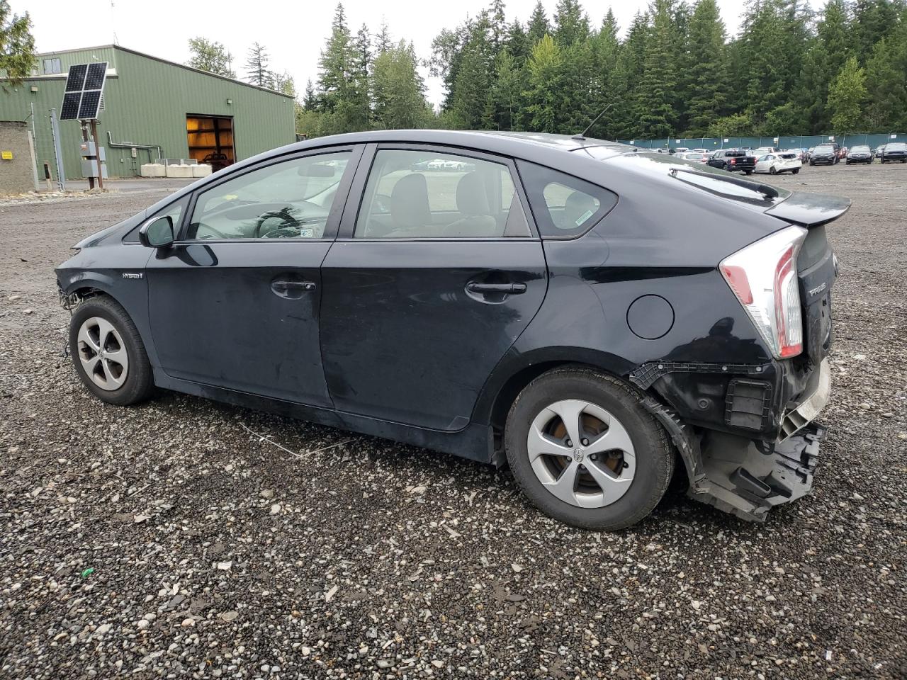 2013 Toyota Prius VIN JTDKN3DU7D5602332 Copart auction photo, front end / rear end damage thumbnail 2