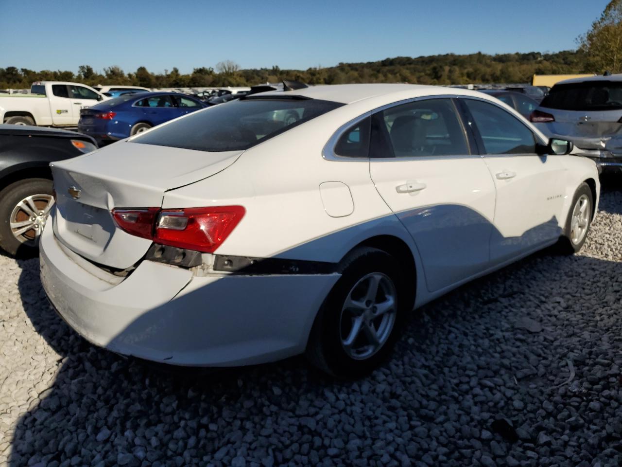 2018 Chevrolet Malibu VIN 1G1ZB5ST0JF226522 Copart auction photo, front end / rear end damage thumbnail 3