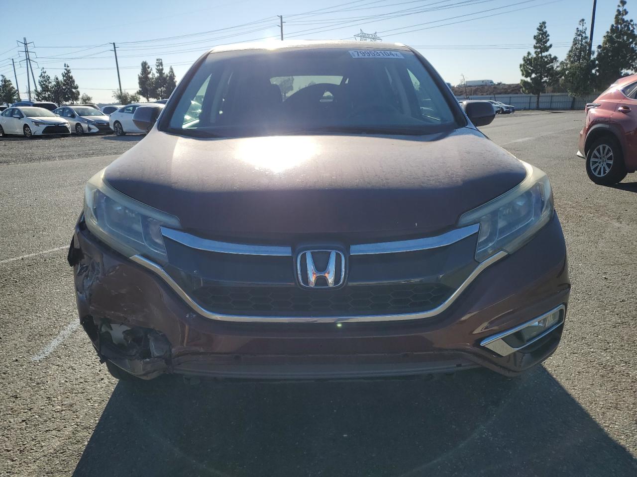 2015 Honda CR-V VIN 3CZRM3H59FG709330 Copart auction photo, front end damage thumbnail 5