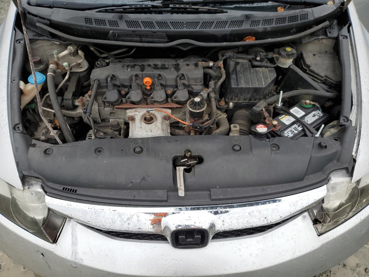 2010 Honda Civic VIN 2HGFA1F50AH587105 Copart auction photo, burn / front end damage thumbnail 13