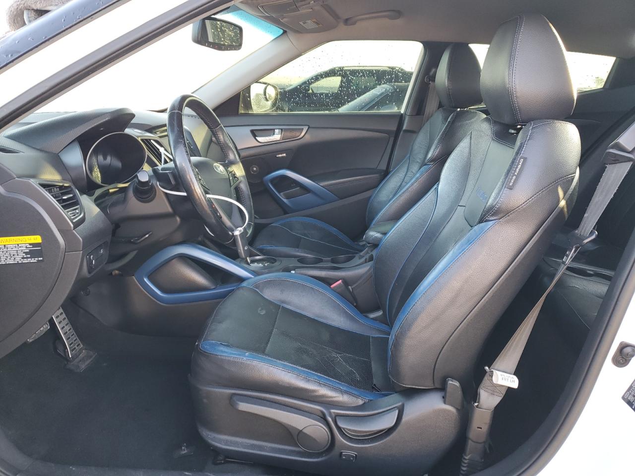 2013 Hyundai Veloster VIN KMHTC6AE0DU123230 Copart auction photo, front end damage thumbnail 7