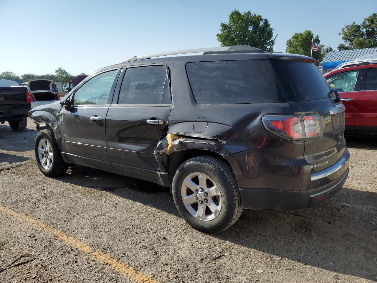 2015 GMC Acadia VIN 1GKKRNED9FJ385086 Copart auction photo, all over damage thumbnail 2