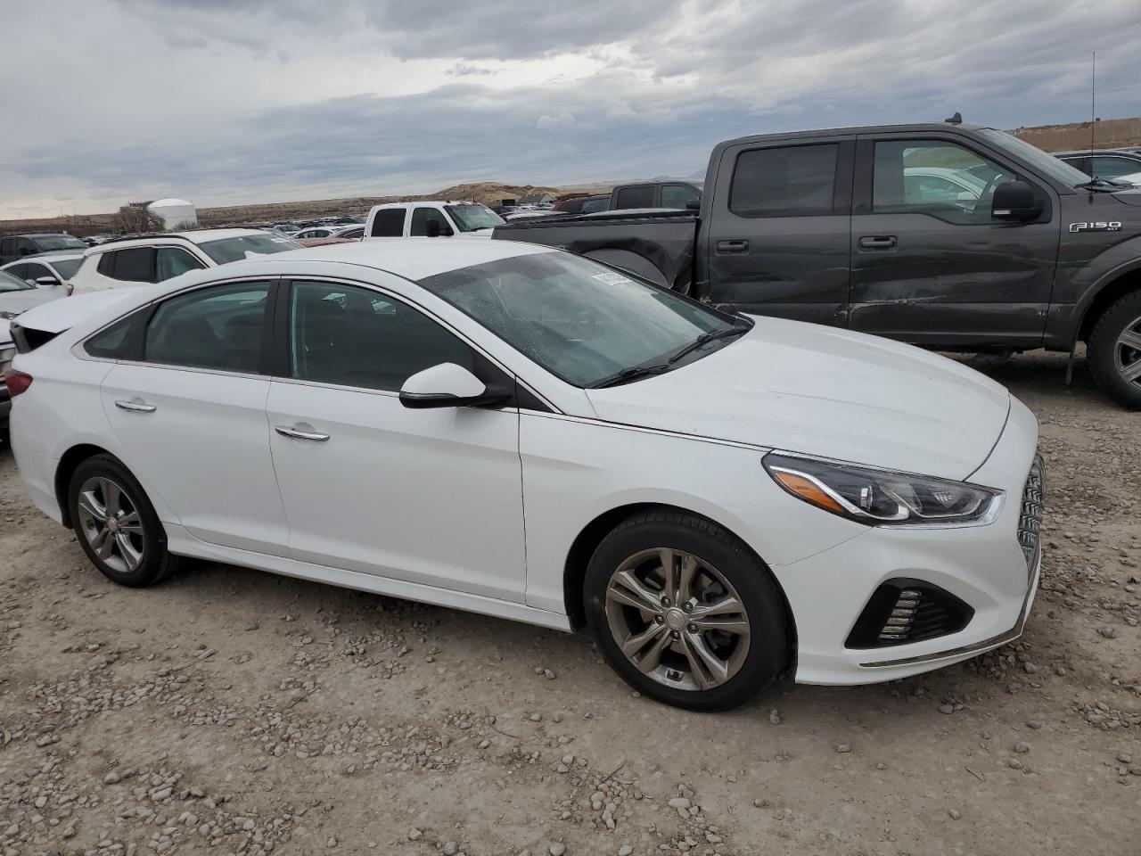2019 Hyundai Sonata VIN 5NPE34AF6KH740438 Copart auction photo, front end / rear end damage thumbnail 4