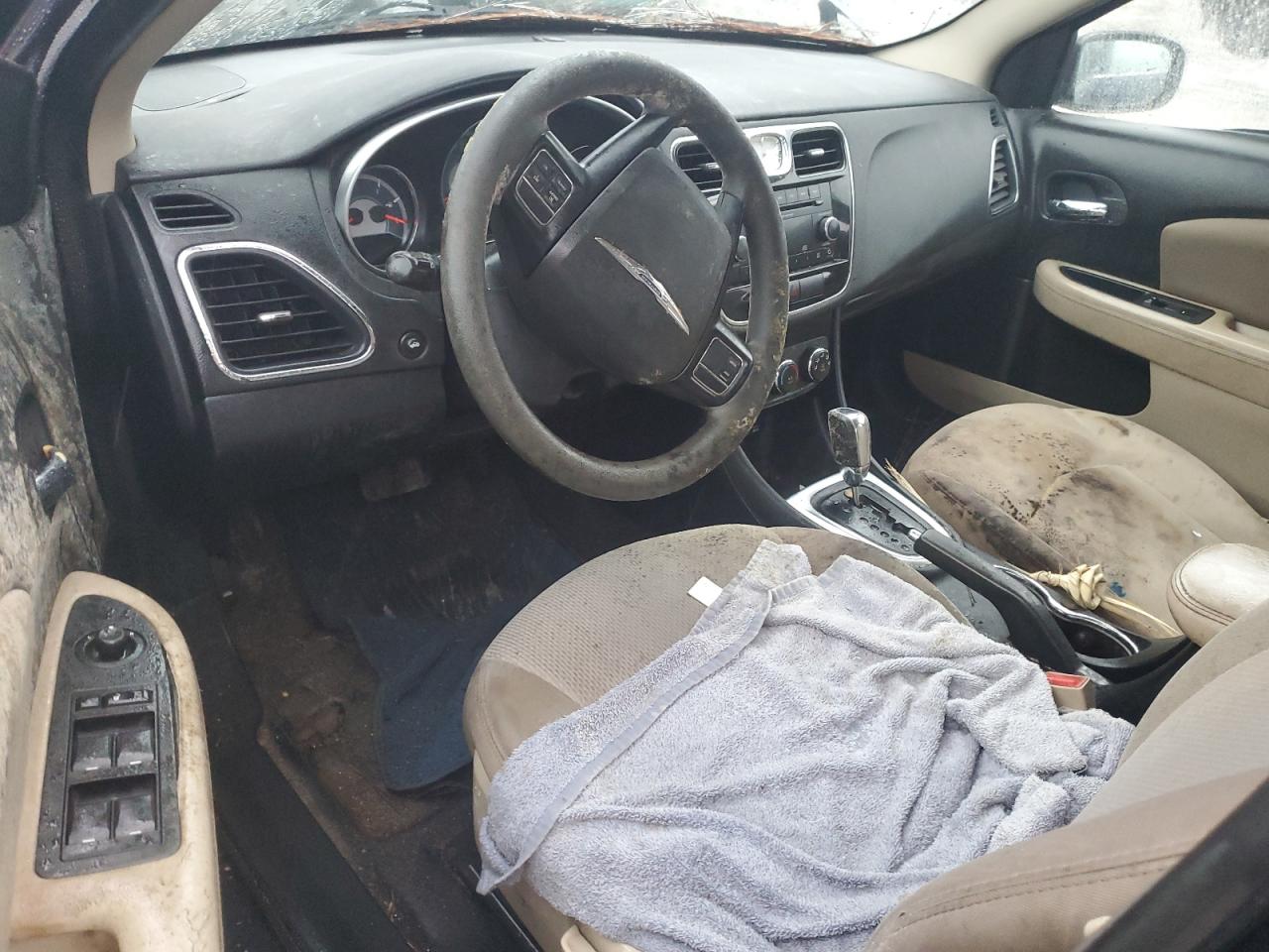 2012 Chrysler 200 VIN 1C3CCBABXCN169082 Copart auction photo, water/flood damage thumbnail 8