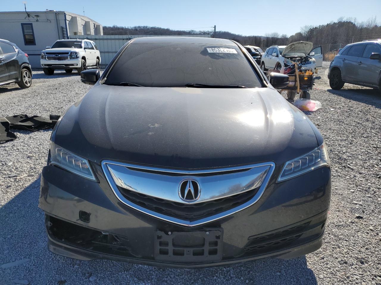 2015 Acura TLX VIN 19UUB3F5XFA009132 Copart auction photo, front end / side damage thumbnail 5