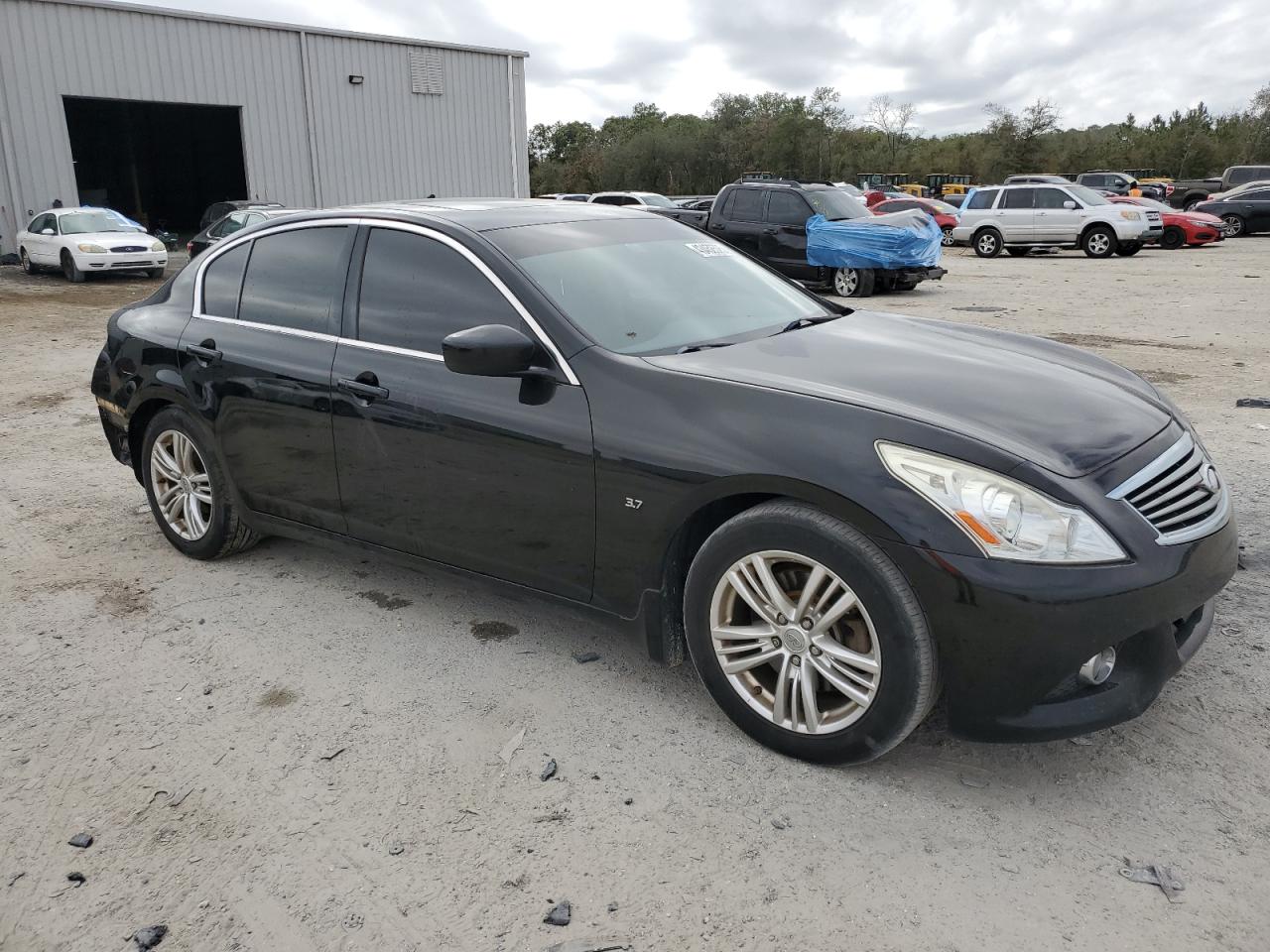 2015 Infiniti Q40 VIN JN1CV6AP4FM503550 Copart auction photo, rear end damage thumbnail 4