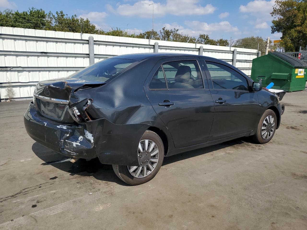2007 Toyota Yaris VIN JTDBT923671148329 Copart auction photo, rear end damage thumbnail 3