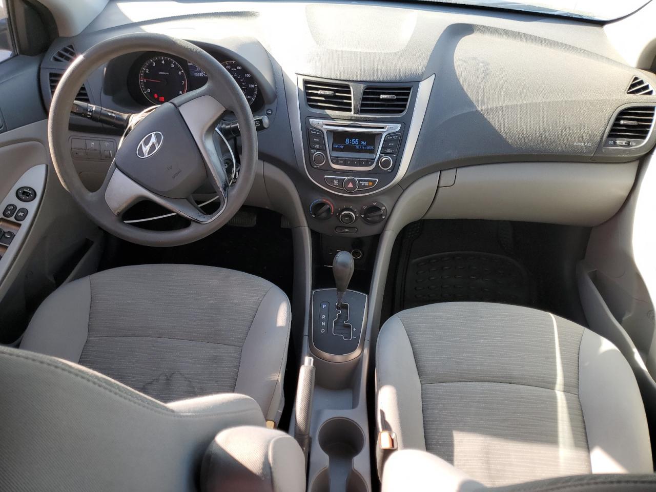 2016 Hyundai Accent VIN KMHCT4AEXGU980843 Copart auction photo, front end / minor dent/scratches damage thumbnail 8