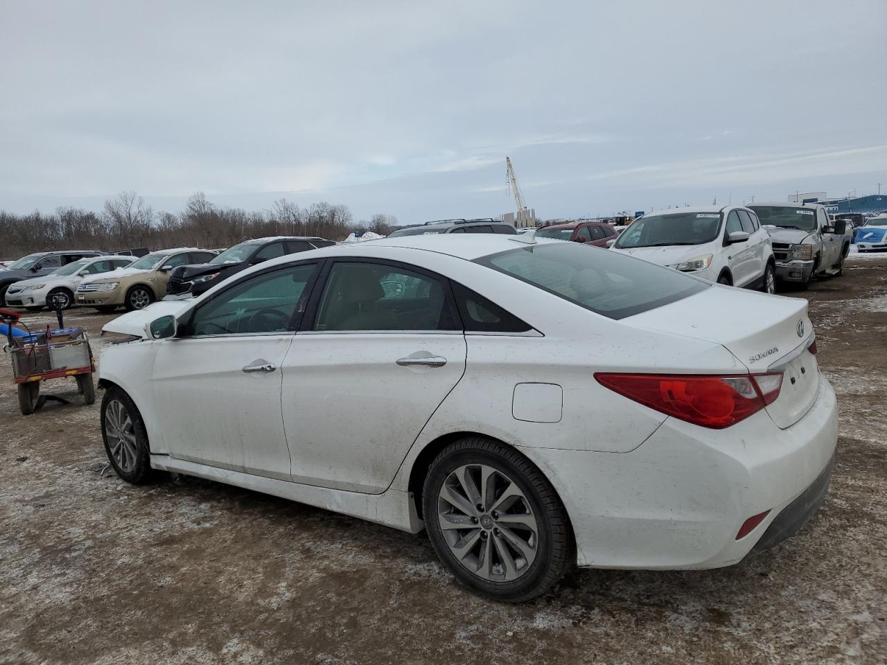 2014 Hyundai Sonata VIN 5NPEC4AC5EH874710 Copart auction photo, front end damage thumbnail 2