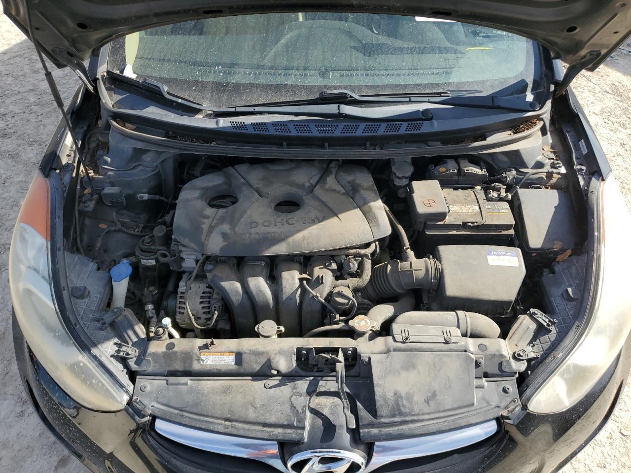 2012 Hyundai Elantra VIN KMHDH4AE5CU220710 Copart auction photo, all over damage thumbnail 11