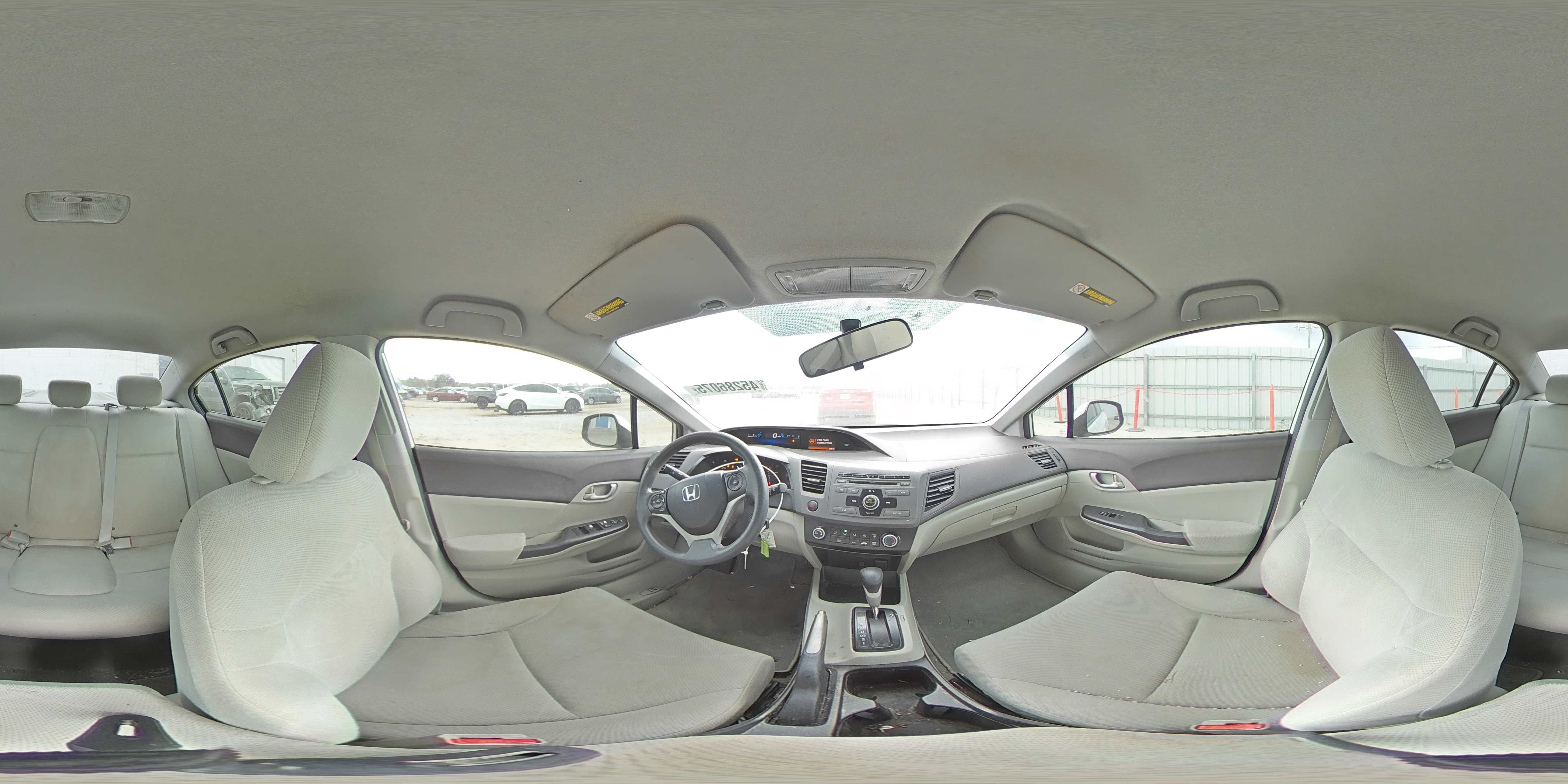 2012 Honda Civic VIN 19XFB2F53CE099363 Copart auction photo, front end damage thumbnail 13
