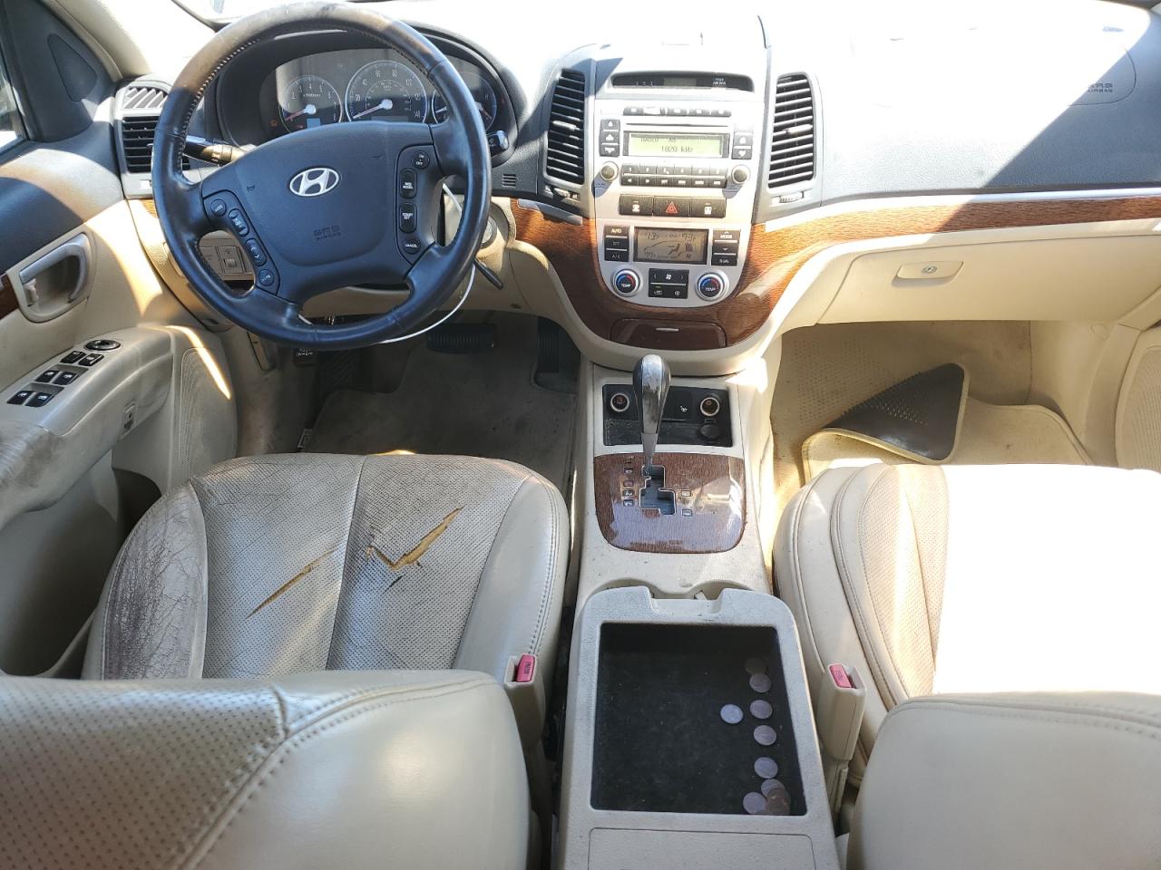 2007 Hyundai Santa Fe VIN 5NMSH13E47H073896 Copart auction photo, front end / side damage thumbnail 8