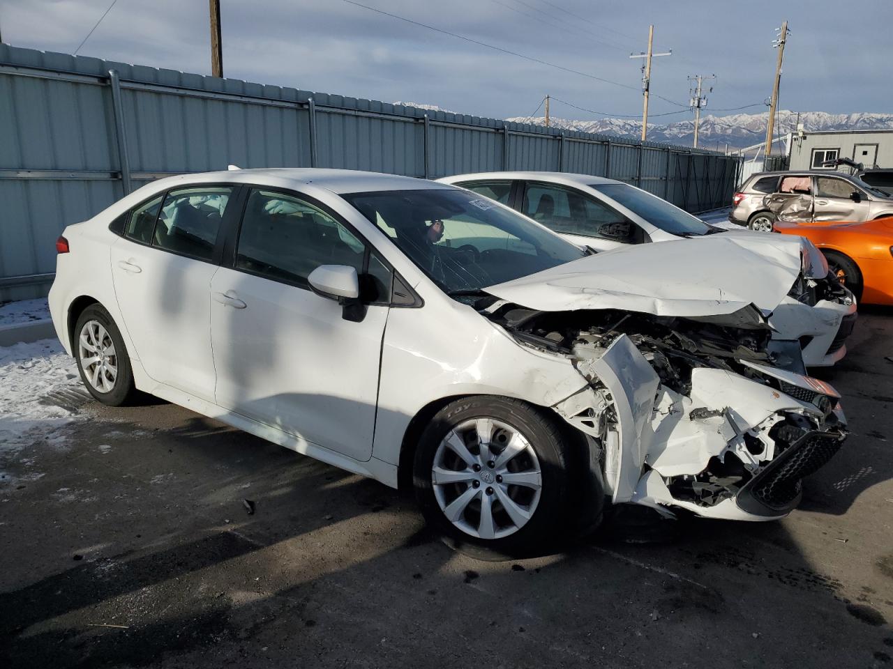 2020 Toyota Corolla VIN JTDEPRAE7LJ006408 Copart auction photo, front end damage thumbnail 4