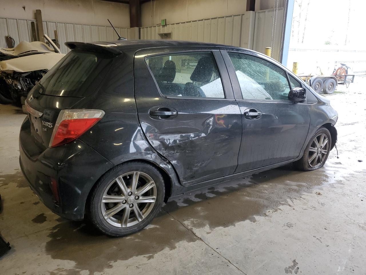 2012 Toyota Yaris VIN JTDKTUD39CD509318 Copart auction photo, front end / side damage thumbnail 3