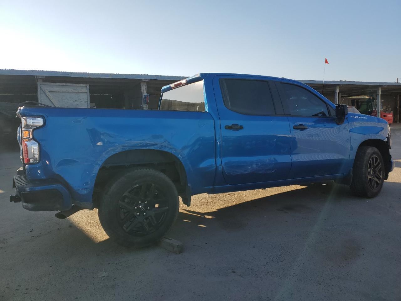 2022 Chevrolet Silverado VIN 1GCPABEK2NZ638271 Copart auction photo, all over damage thumbnail 3